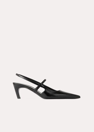 The Sharp Slingback Black