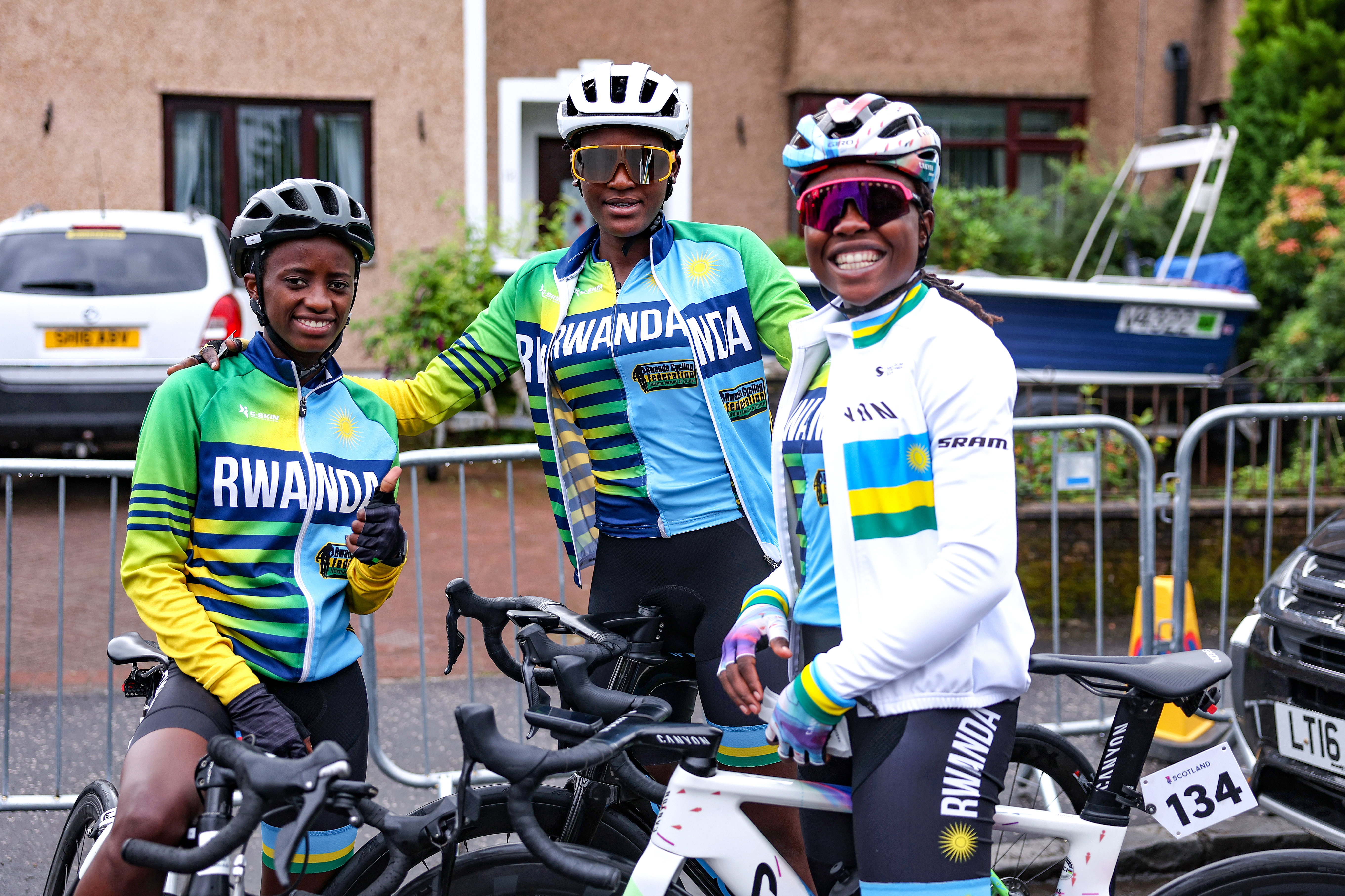 Rwandan cycling team