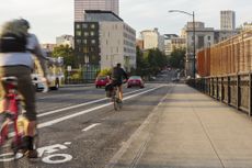 Portland, Oregon. Bicycle commuting