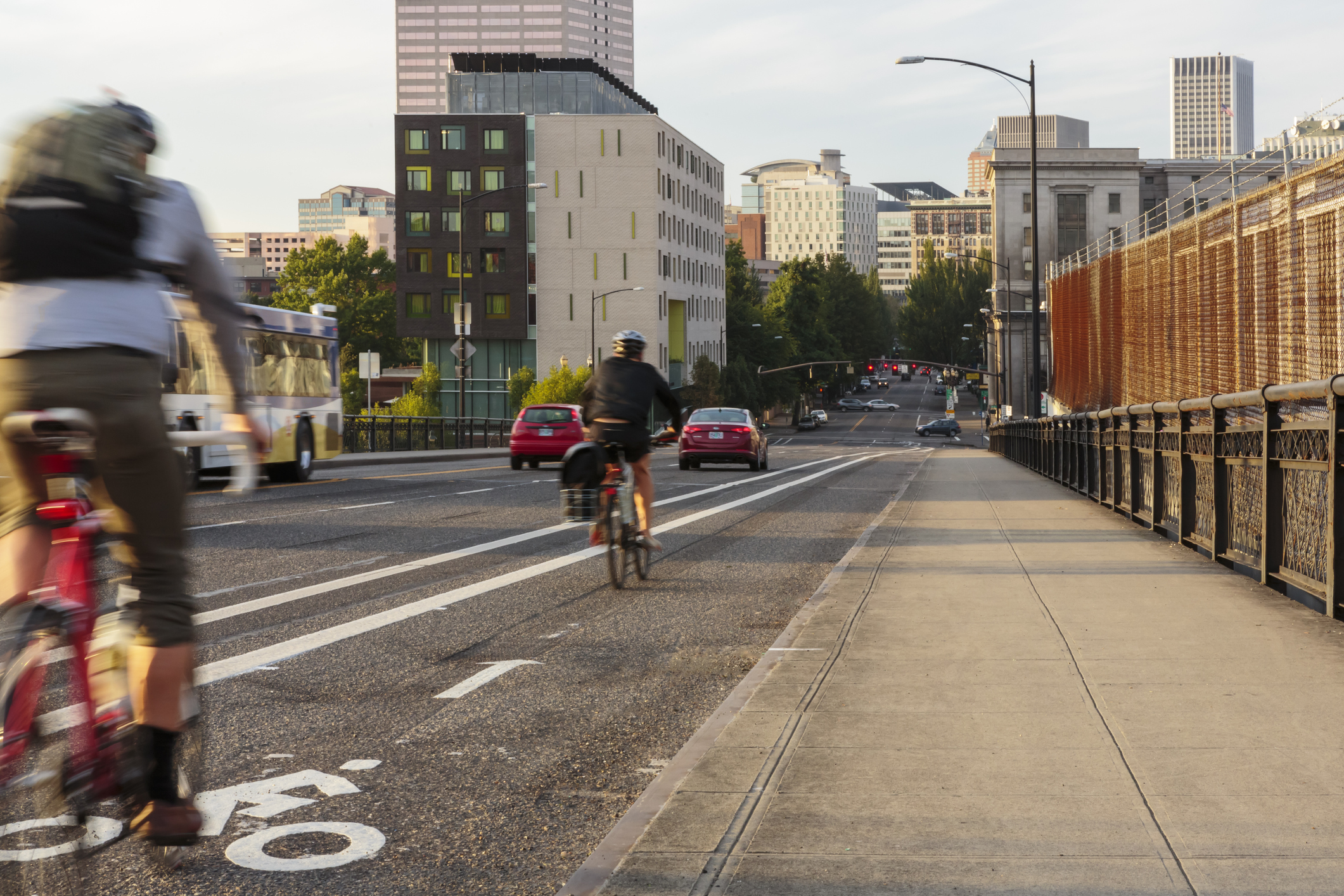 Portland, Oregon. Bicycle commuting