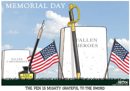 Editorial cartoon U.S. Memorial Day
