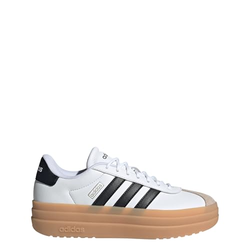 Adidas Women's Vl Court Bold Shoes, Ftwr White/core Black/wonder Beige, 4.5 Uk