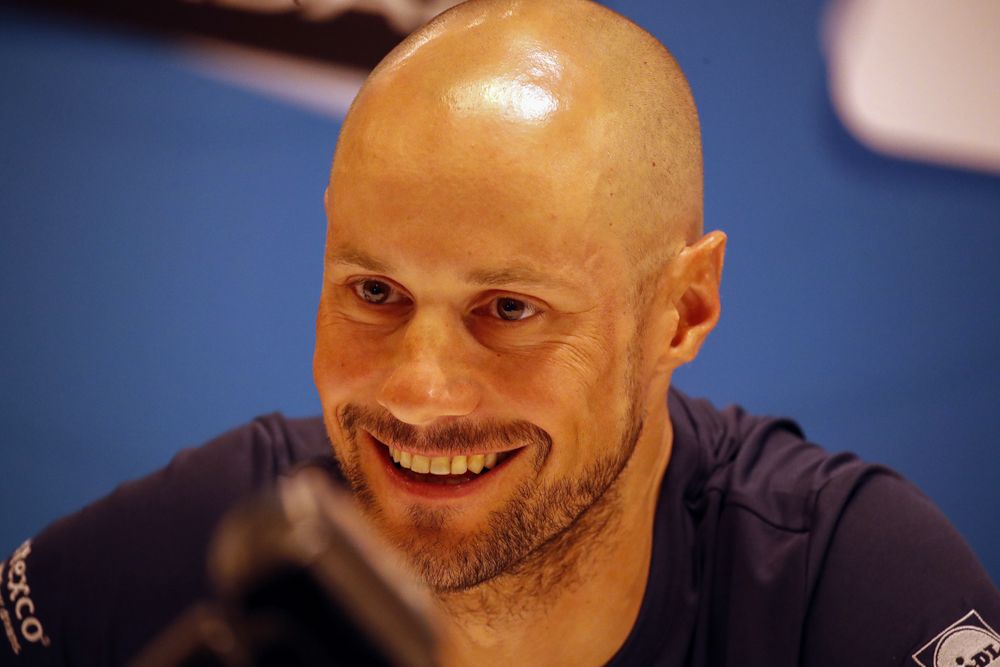 Tom Boonen at the Vuelta a San Juan press conference