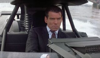 The World Is Not Enough Pierce Brosnan driving a boat