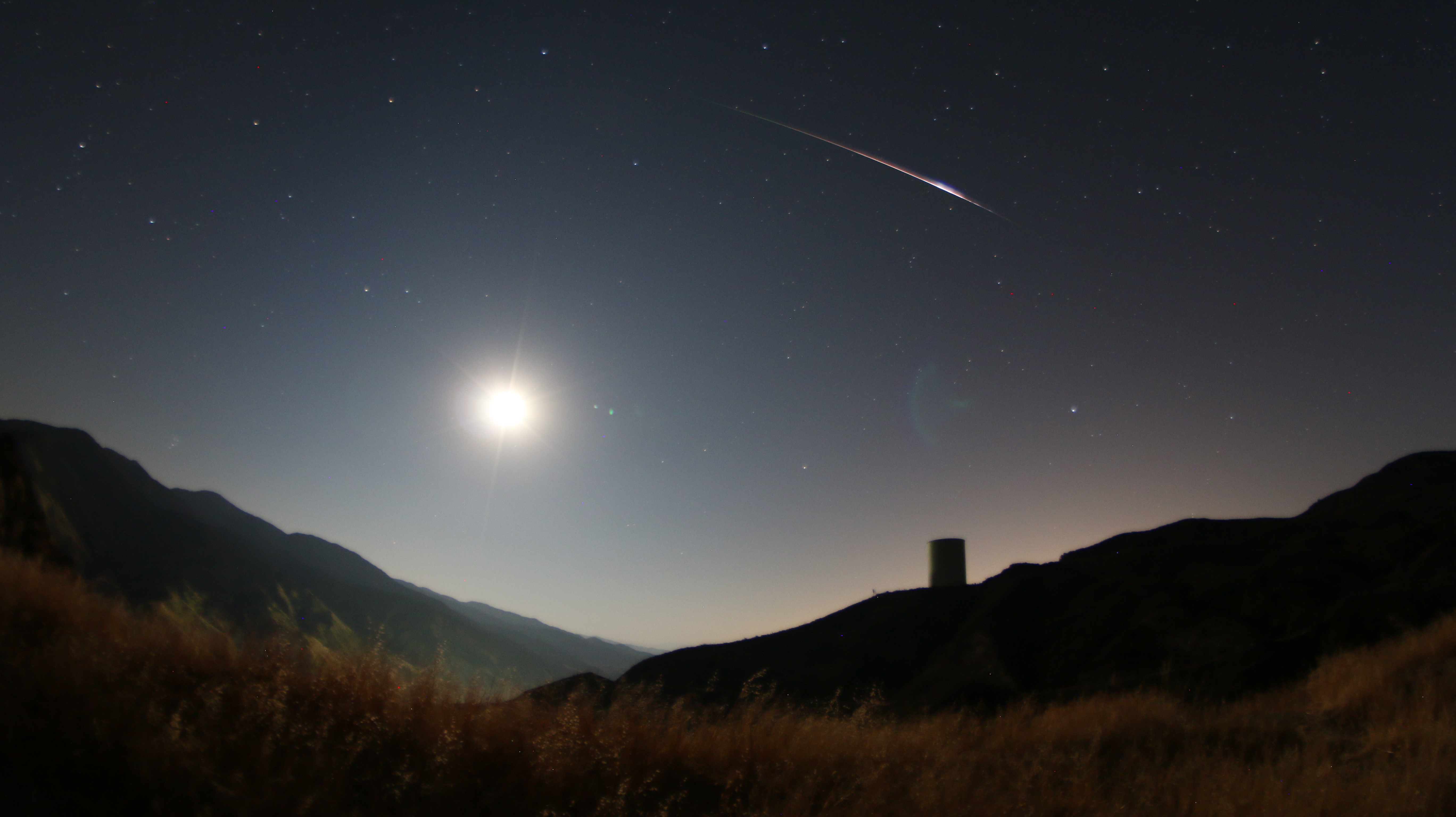 Perseid meteor shower fireball