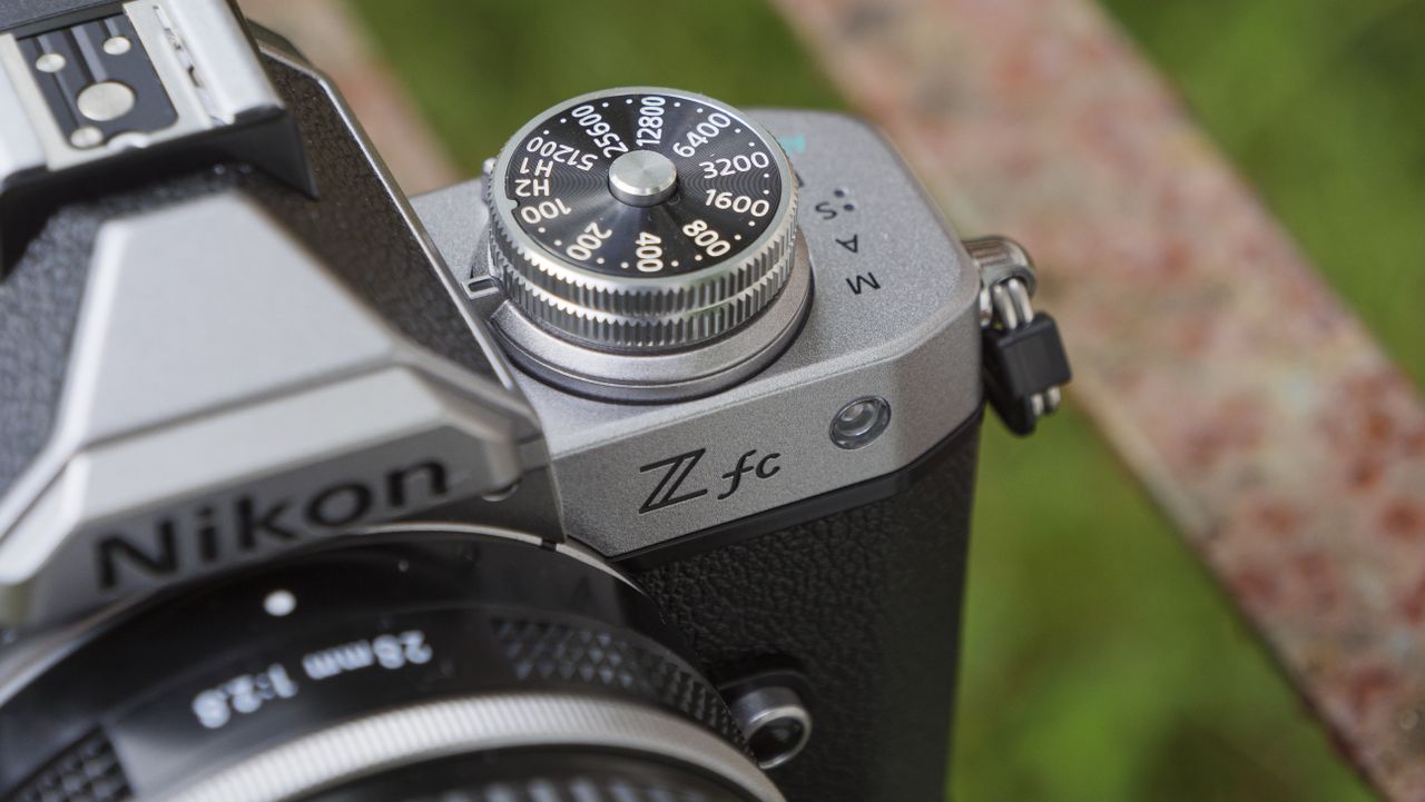 A dial on the Nikon Z fc camera
