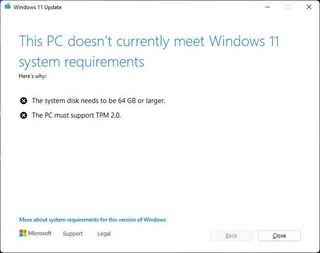 Windows 11 TPM and storage errors