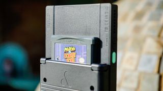Analogue Pocket with game cartridge