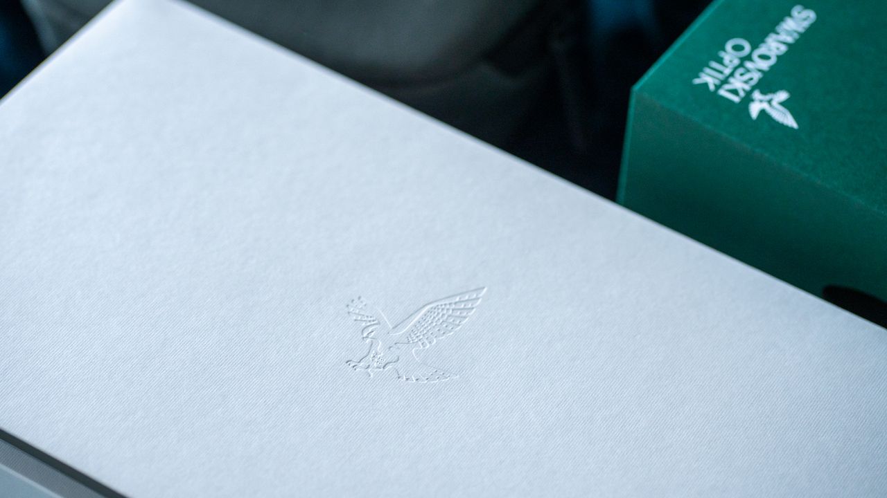 Swarovski logo on a white box