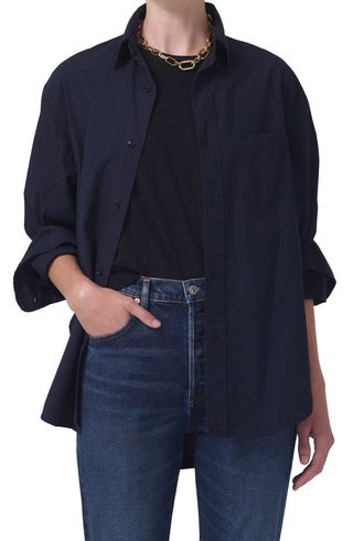 Kayla Oversize Button-Up Shirt