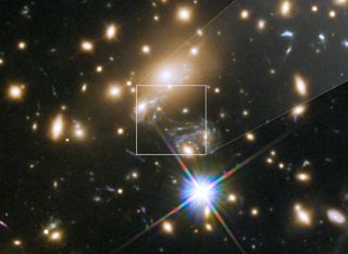 Icarus, which is located 9 billion light-years away, was visible only because of a technique called gravitational lensing.