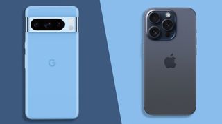 an image showing the Google Pixel 8 Pro vs iPhone 15 Pro