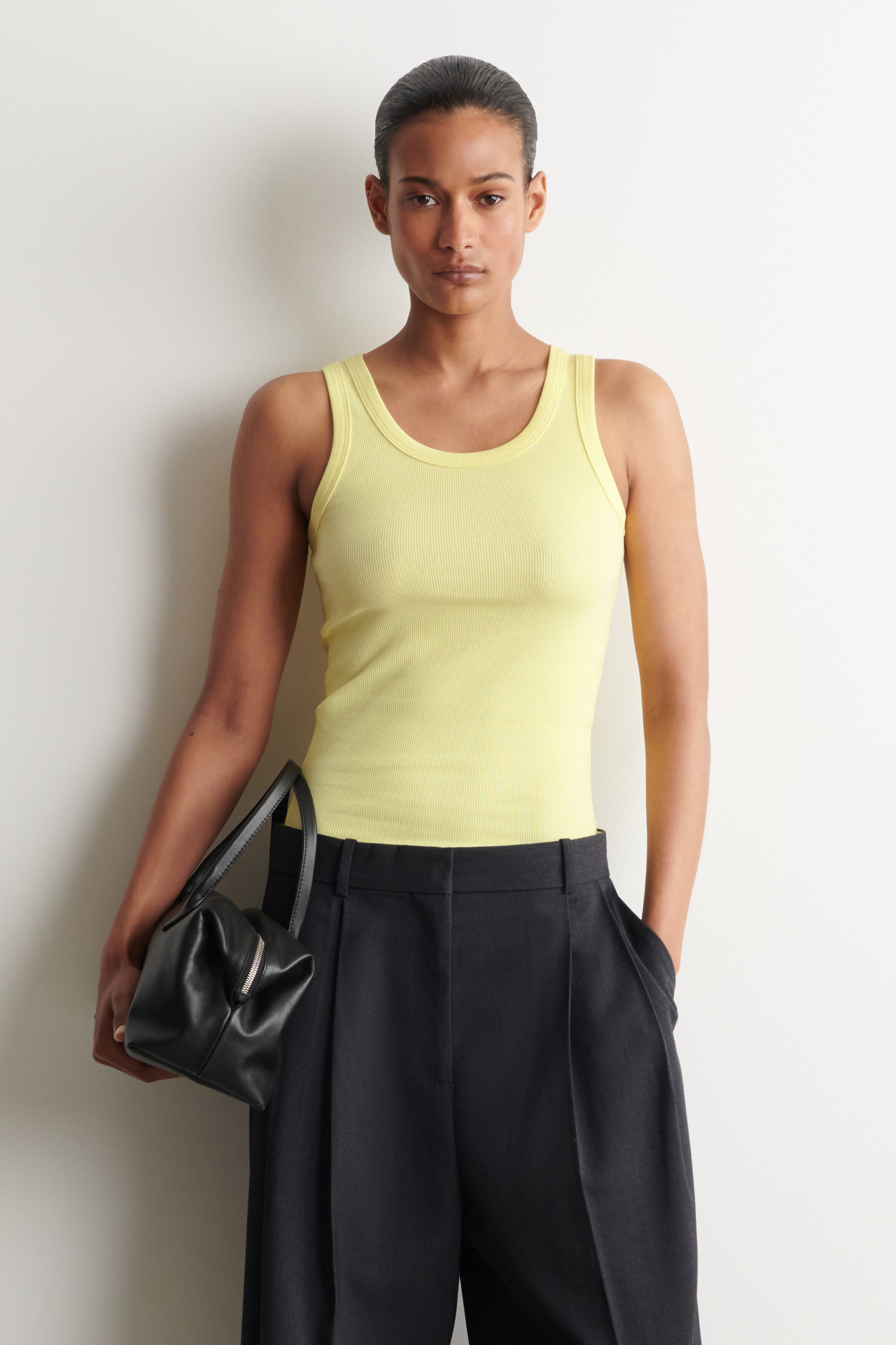 Ribbed Cotton Tank Top