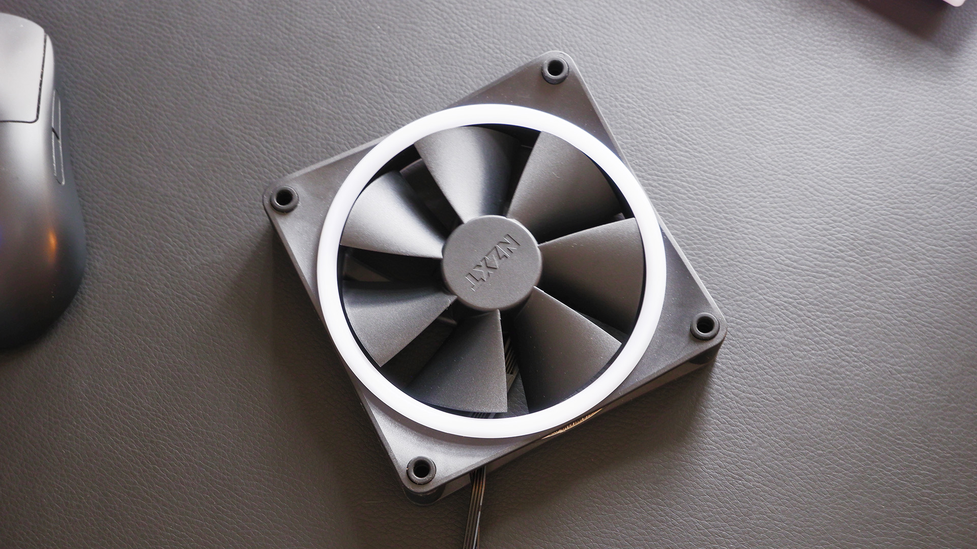 NZXT F120 fans on a box.