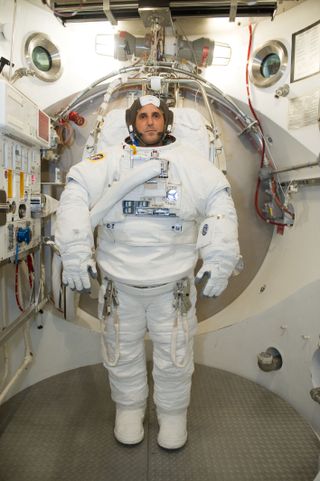 Astronaut Joe Acaba Suits Up