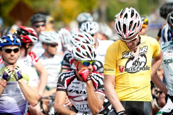 Ben Day (Fly V Ausralia) contemplating the last stage on the line.