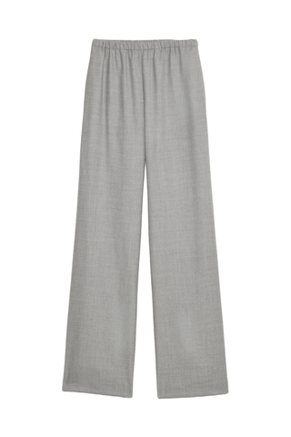 Banana Republic Pull-On Wide-Leg Lightweight Wool Flannel Pant