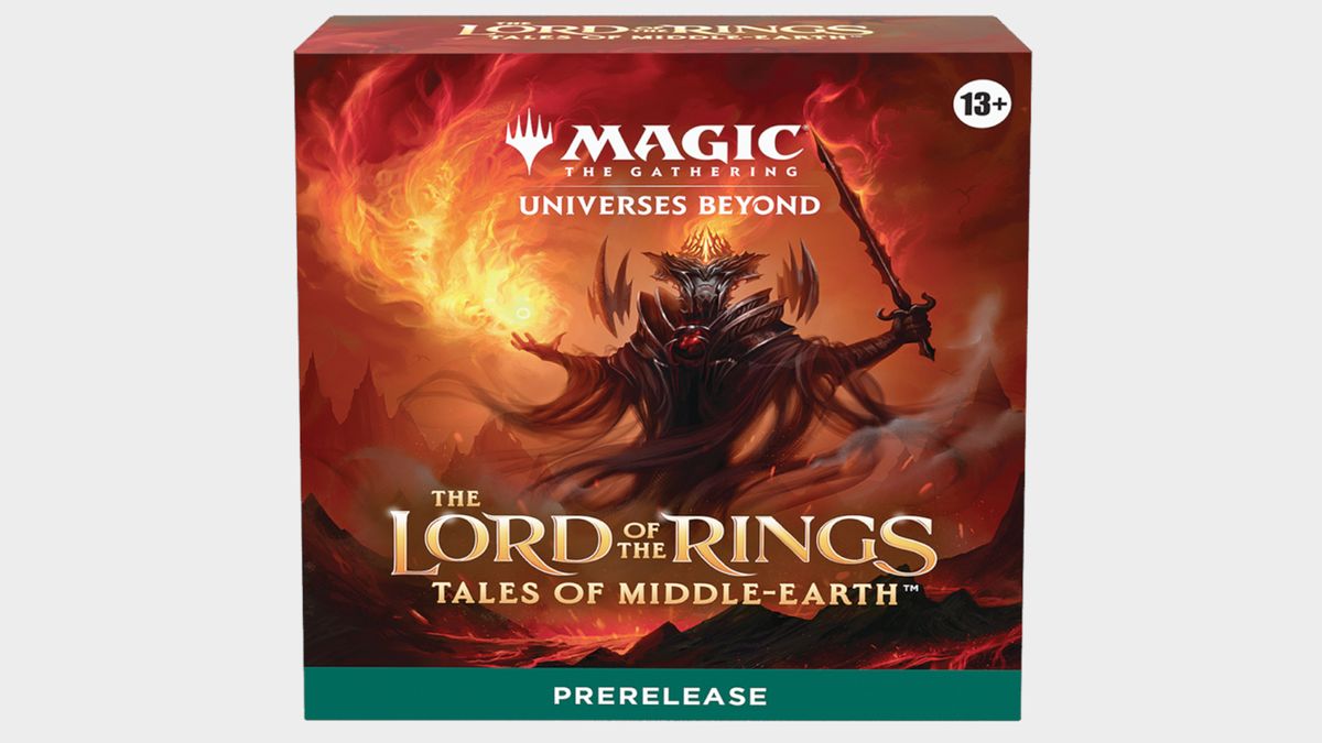 The Lord of the Rings: Tales of Middle-earth product boxes on plain backgrounds