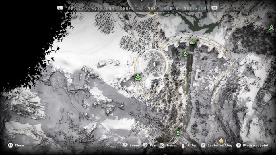 Horizon Zero Dawn Frozen Wilds bluegleam locations GamesRadar+