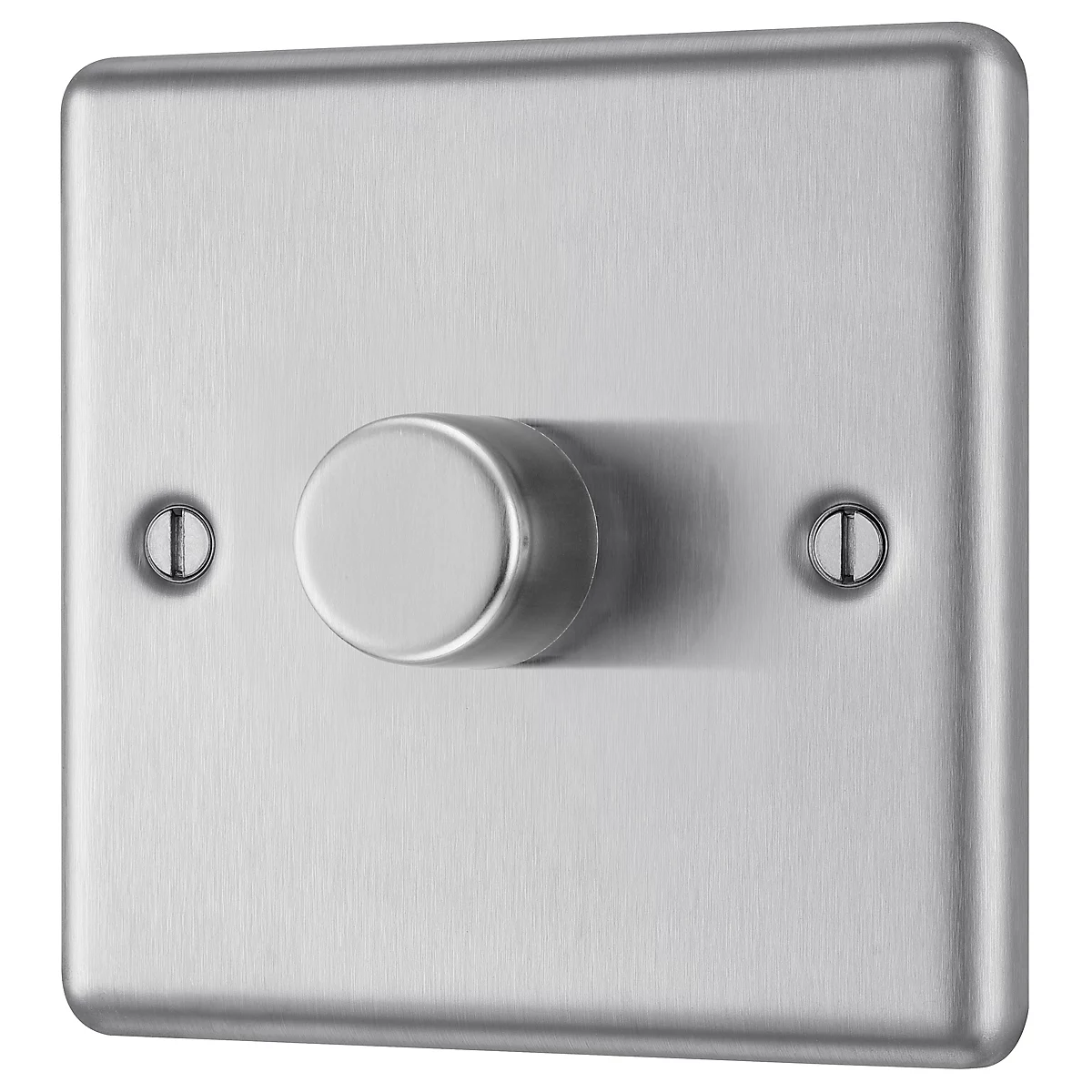 GoodHome Raised rounded profile Single 2 way 200W Dimmer switch
