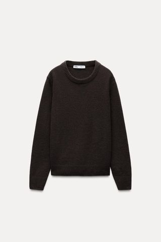 Cashmere and Wool Blend Basic Sweater