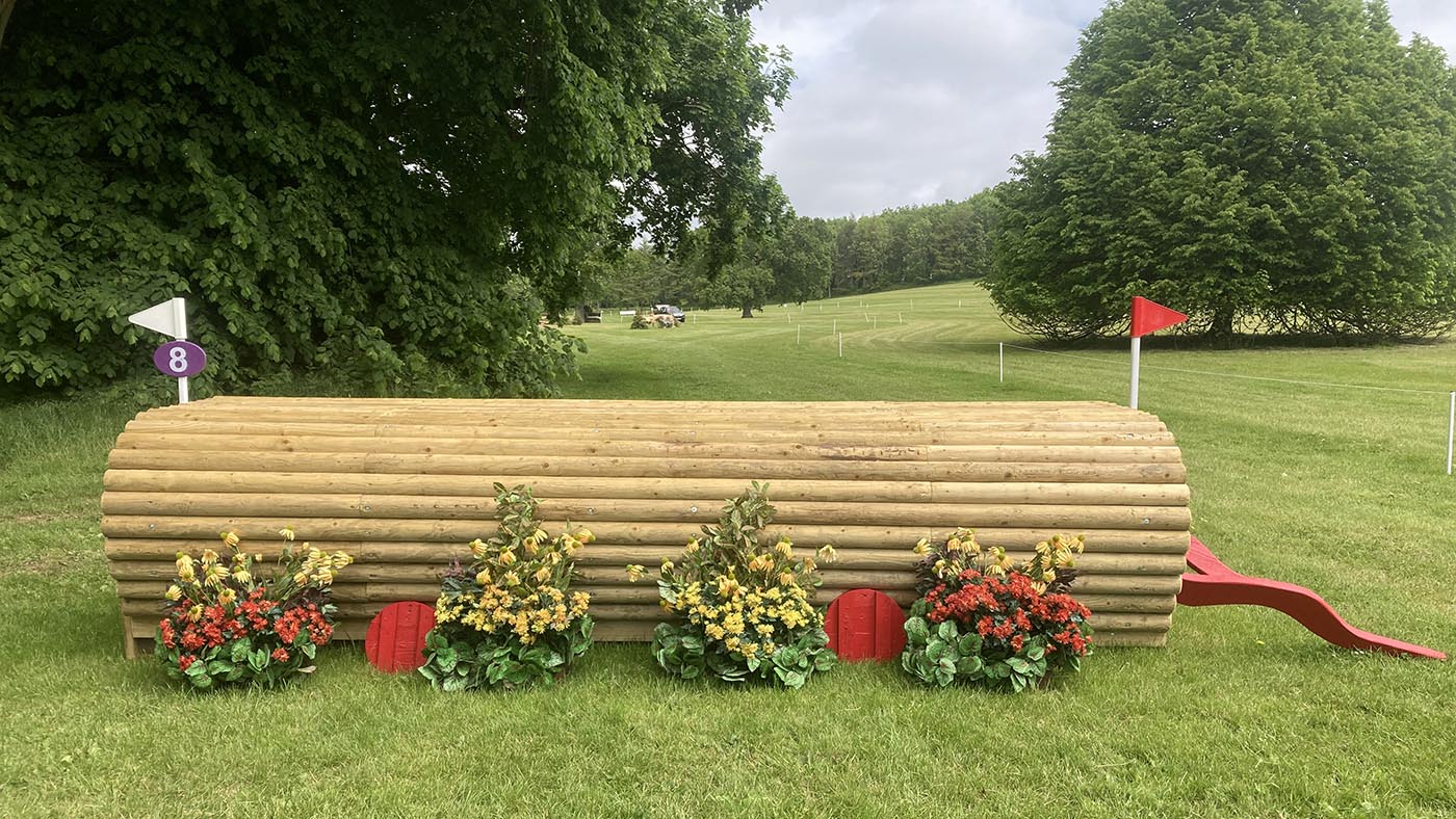 Bicton Horse Trials cross-country course