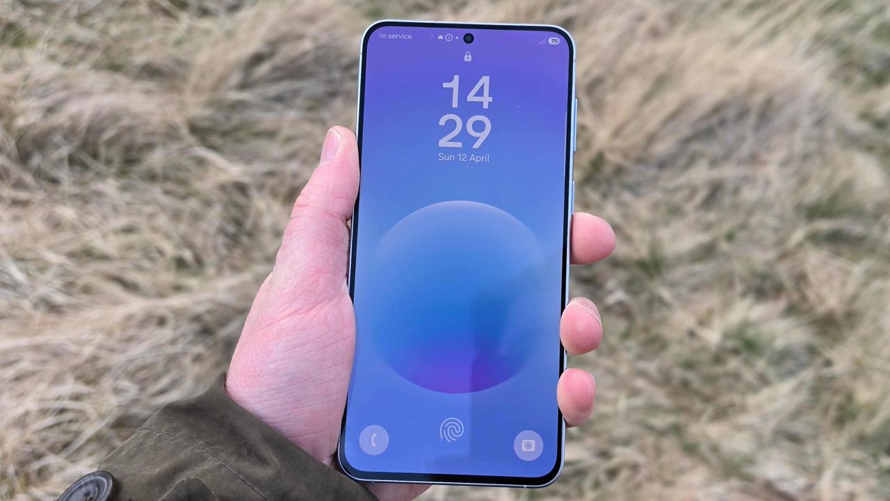 The Samsung Galaxy A57's home screen.