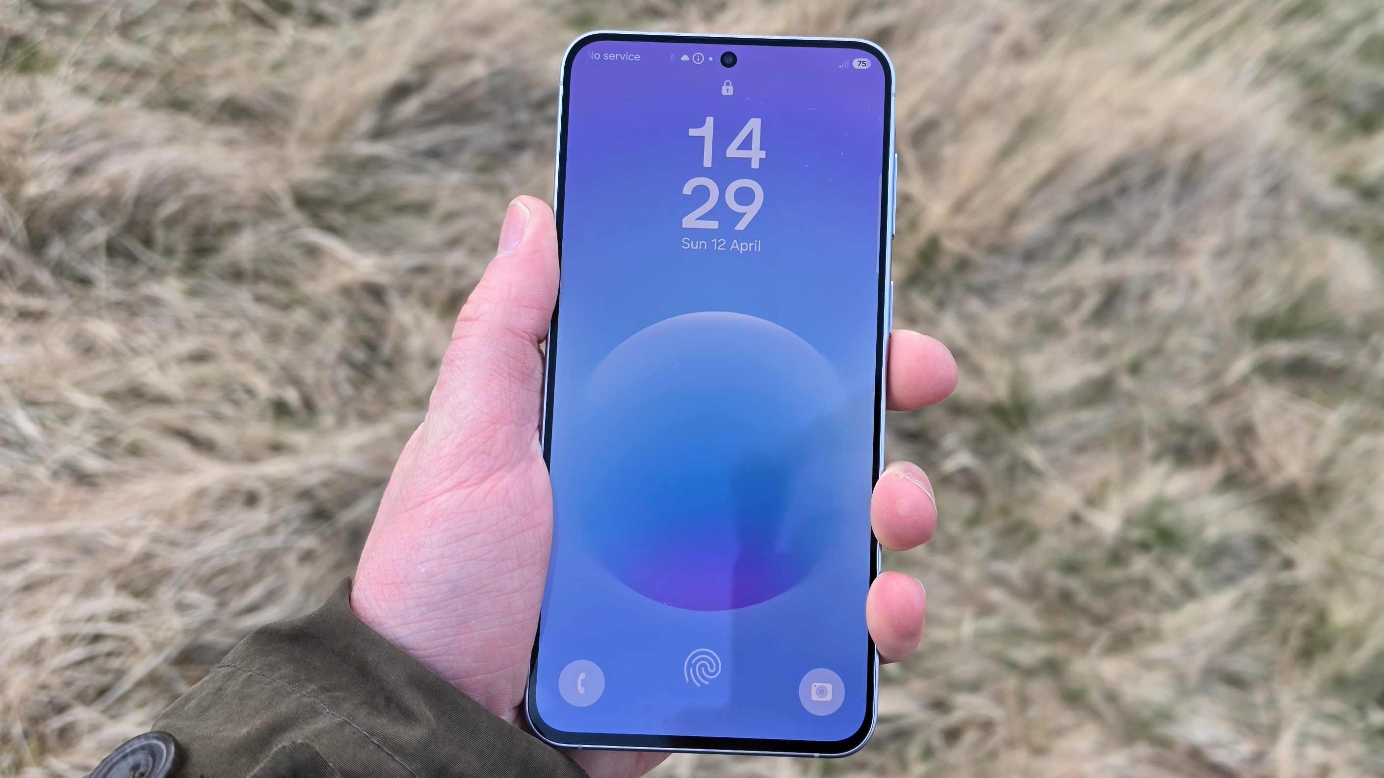 The Samsung Galaxy A57's home screen.