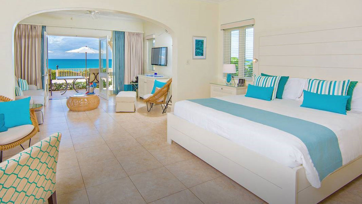 Cover Suite interior at Blue Waters Resort and Spa