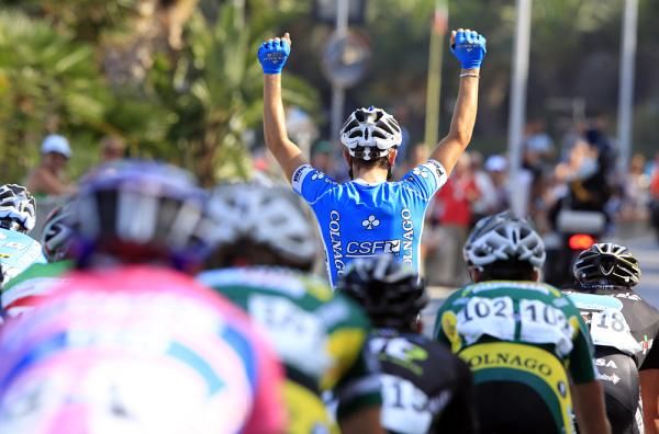 Sacha Modolo (Colnago-CSF Inox) left the rest behind