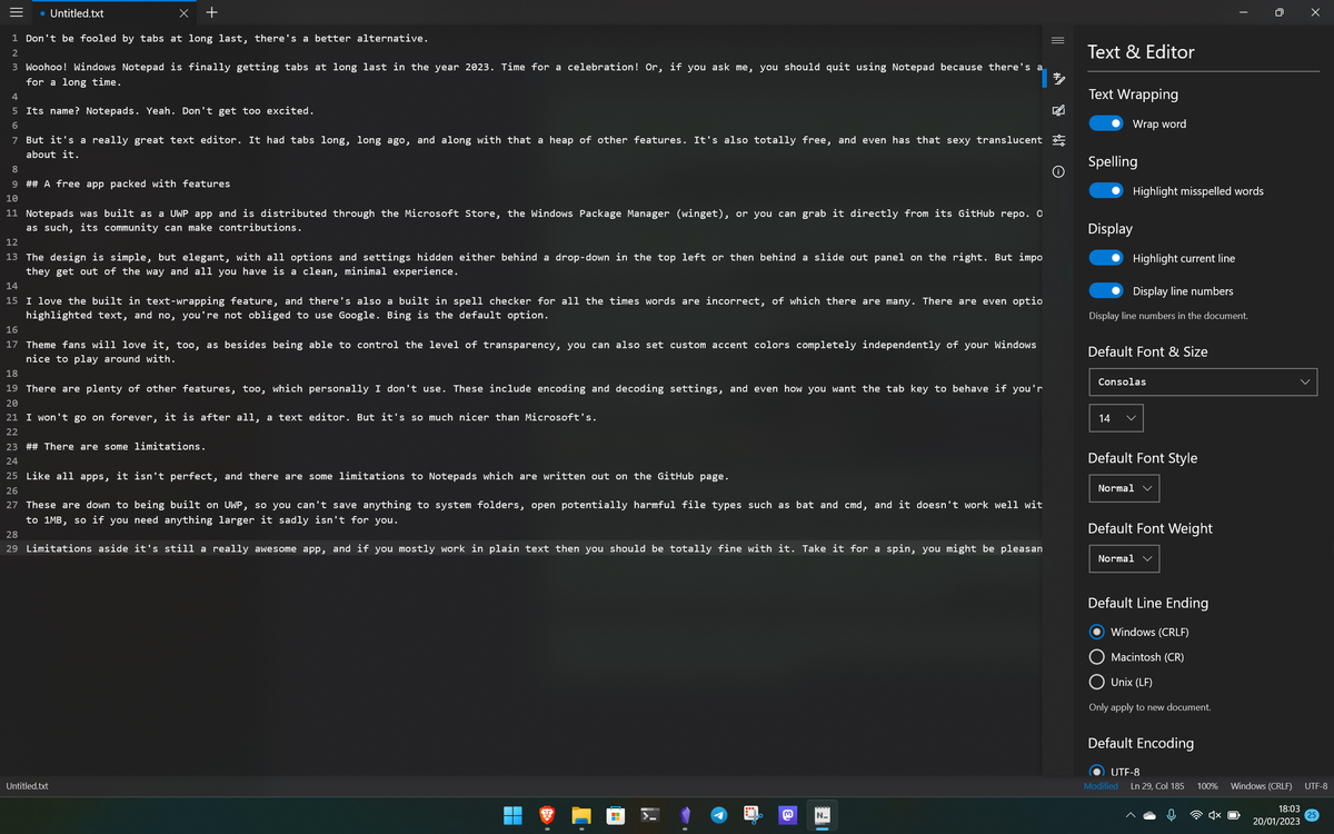 Stop using Windows Notepad and start using this app. | Windows Central