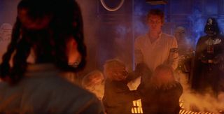 The scene where Han Solo is frozen is incredibly emotional, not just for Leia, but for poor Chewbacca too.