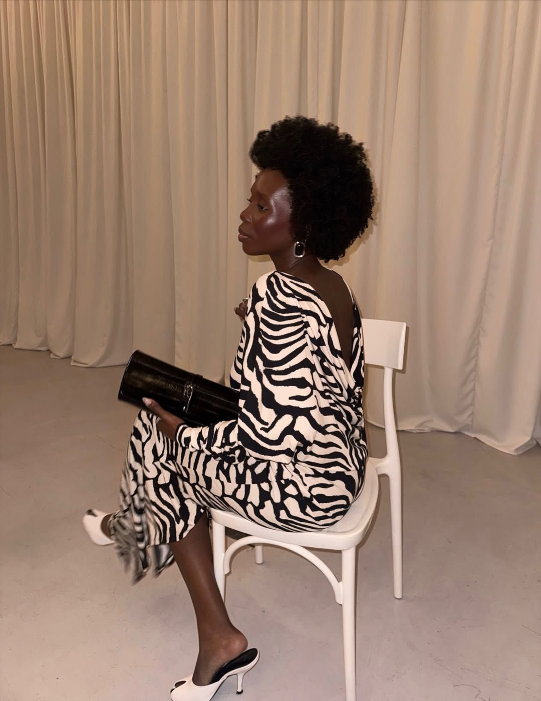 Danielle Jinadu wearing the white heel trend