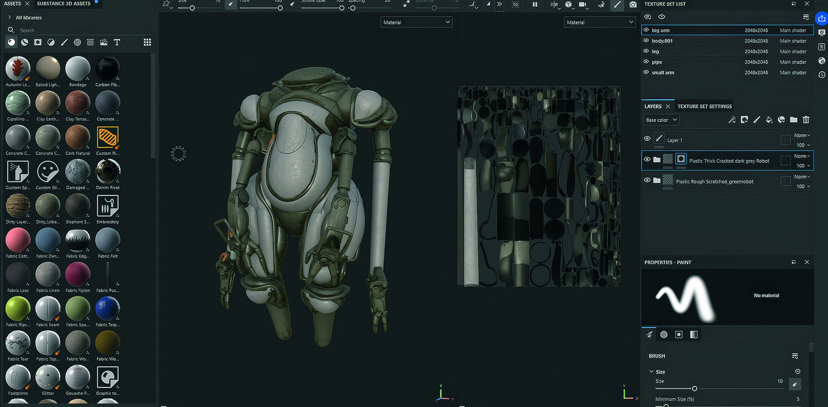 Image on a 3D art tutorial on going from VR to a sci-fi concept to create a futuristic robot figure