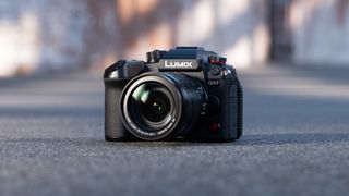 Panasonic Lumix GH7 camera on a contrete surface