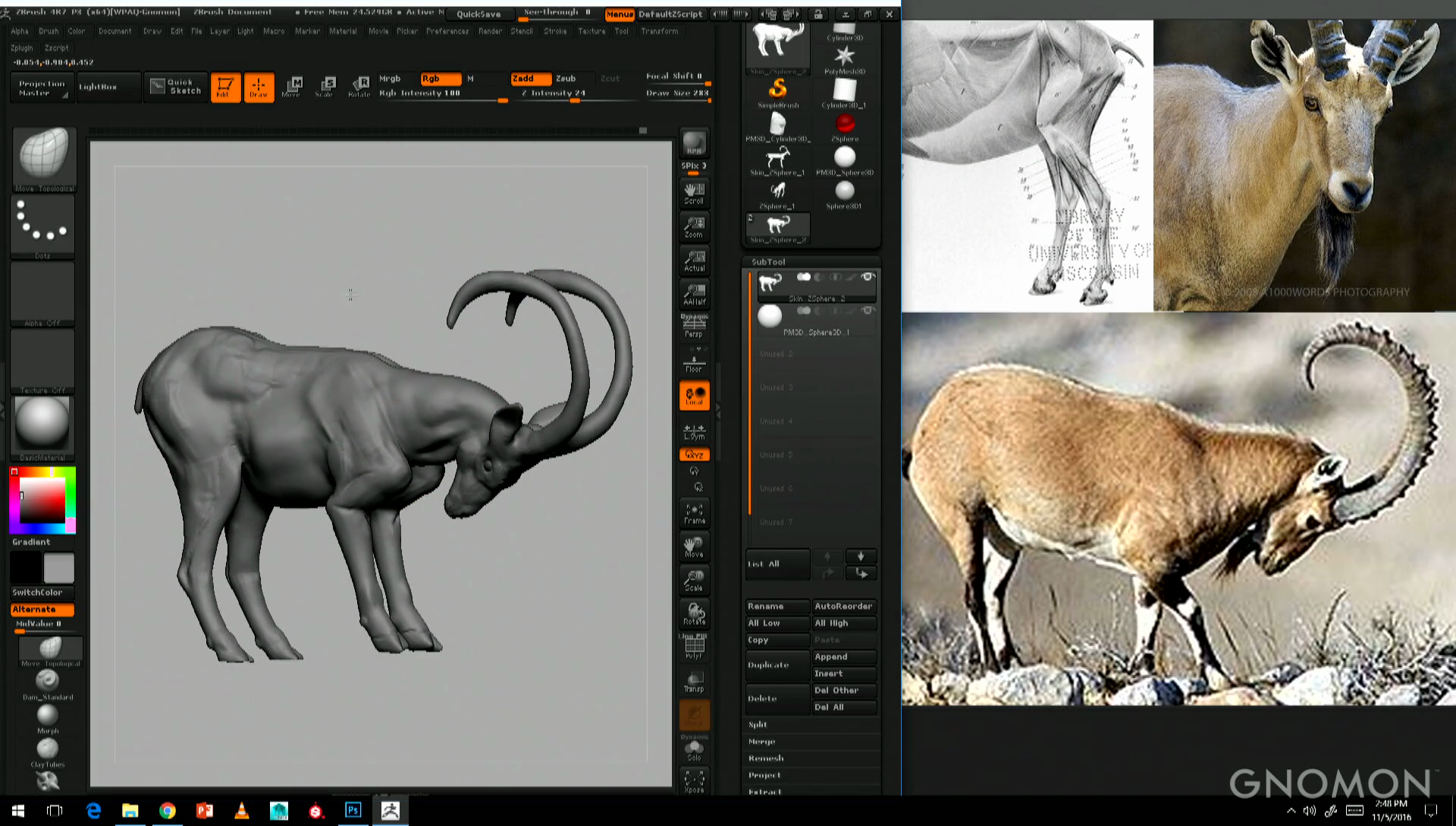 Symmetry makes it easier to get proportions right