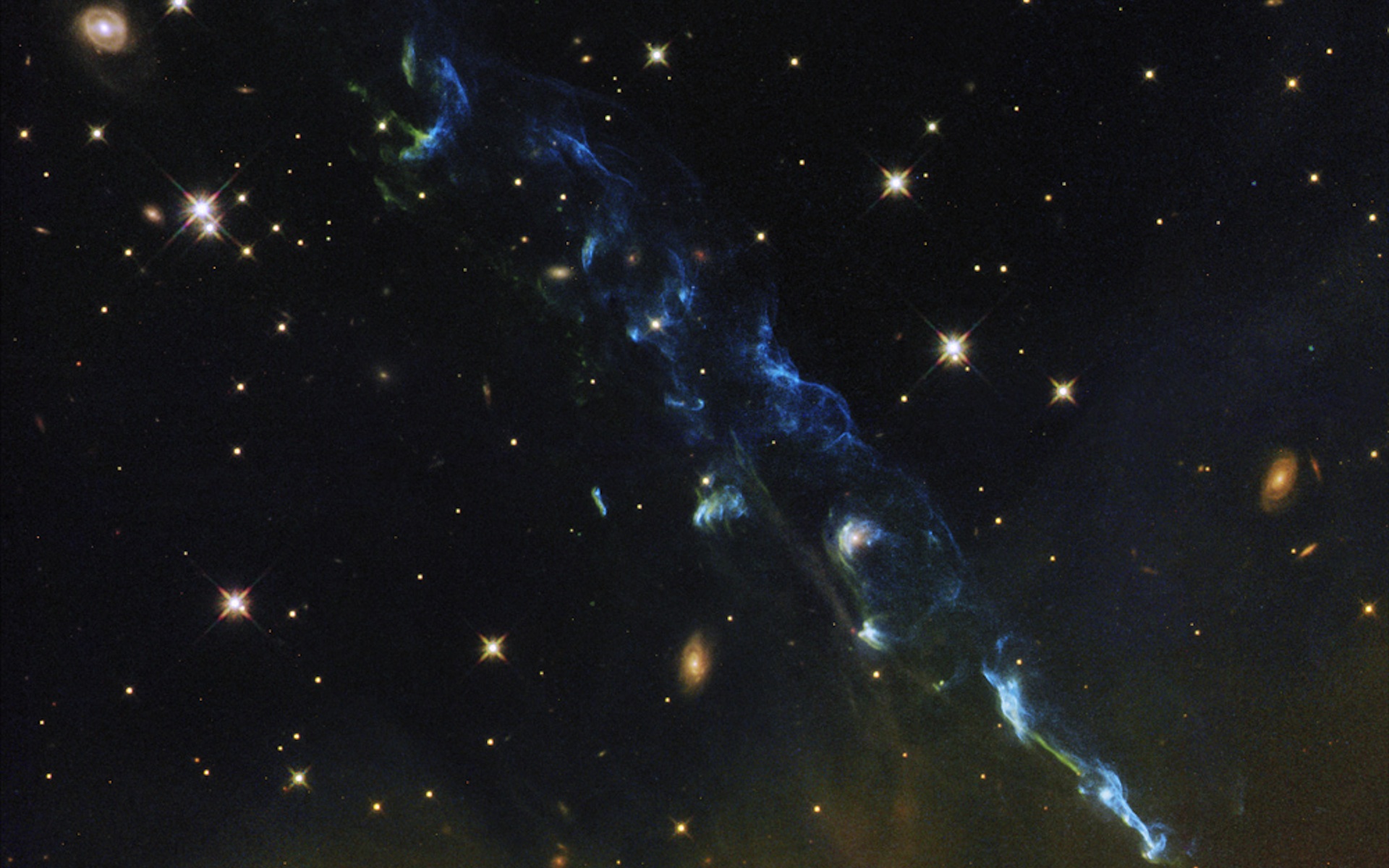 NASA&#039;s Hubble Views a Cosmic Skyrocket