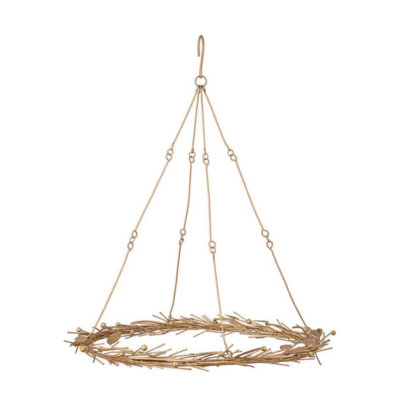 brass hanging wreath