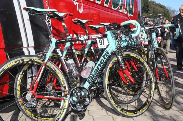 Bianchi bikes, to be use by Ceramica Flaminia in 2010 and 2011