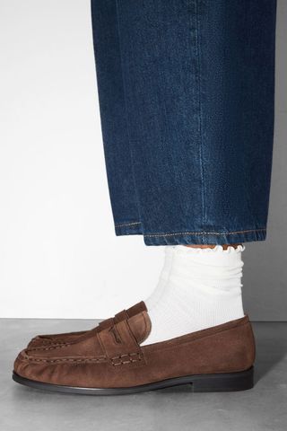 Suede Penny Loafers