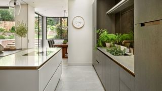 sleek modern kitchen