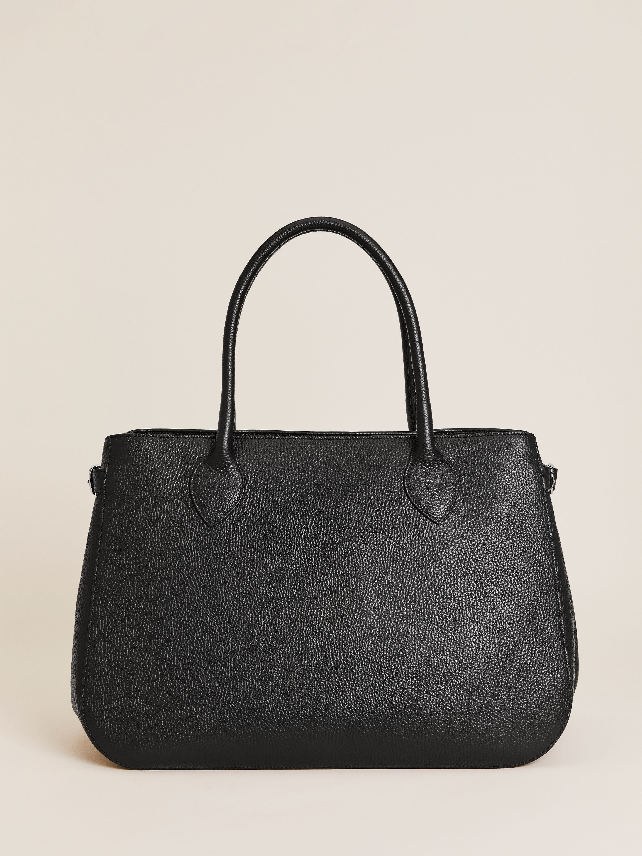 Reformation black top-handle tote bag