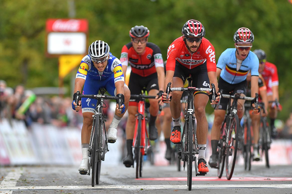 Jelle Vanendert (Lotto Soudal) won the bunch sprint for seventh