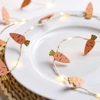 Easter decorations: 20 Carrot Micro Fairy Lights