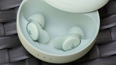 The Anker Soundcore Sleep A30 earbuds. 