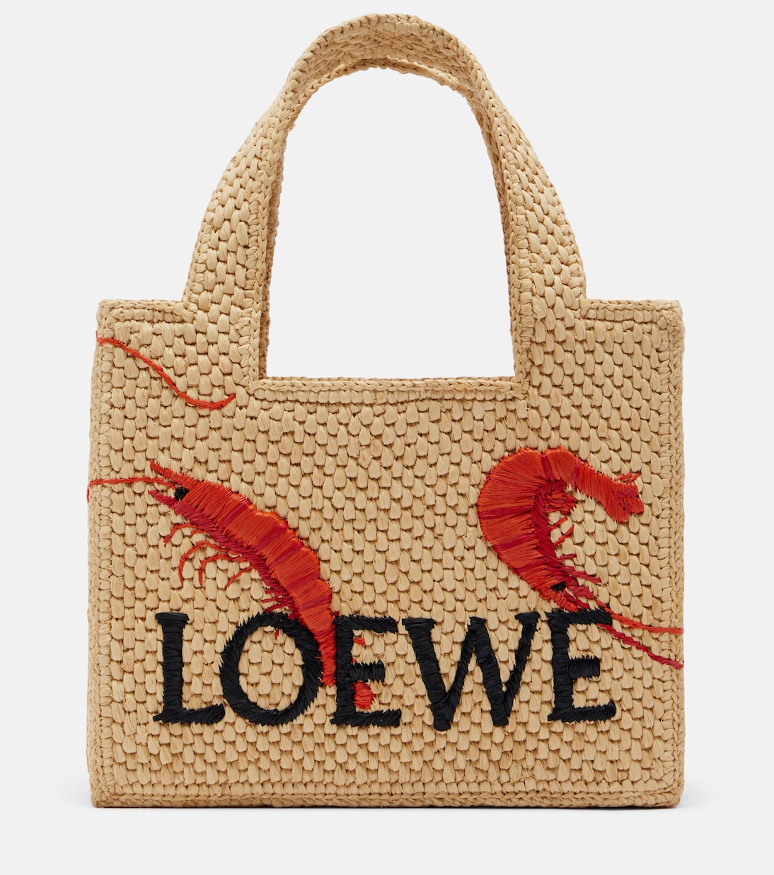 Paula's Ibiza Font Mini Raffia Tote Bag