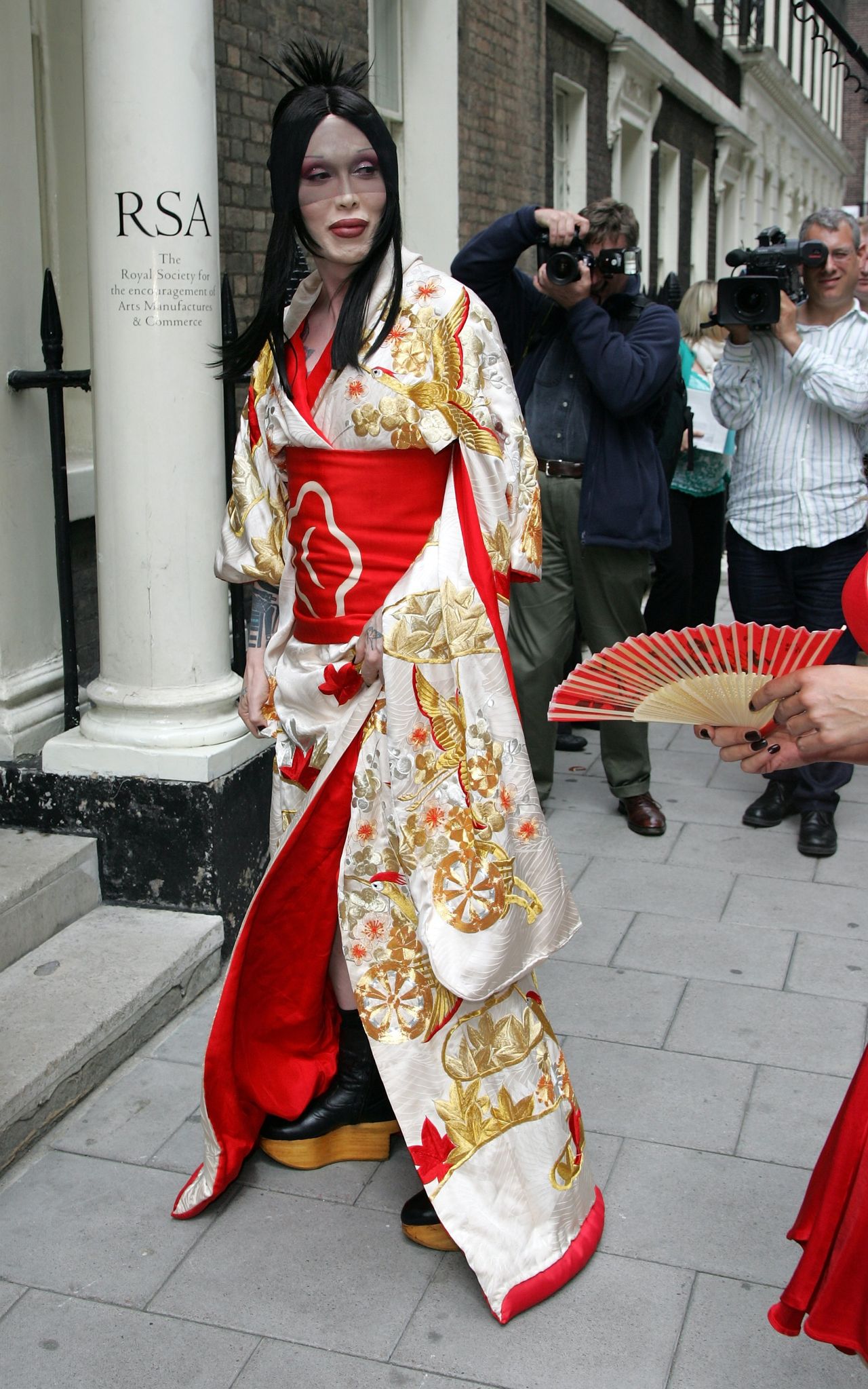 LONDON - JULY 06:Pete Burns arrives at the Royal Society of Arts for his Civil Partnership Ceremony to Michael Simpson on July 6, 2007 in London, England.(Photo by Gareth Cattermole/Getty Ima
