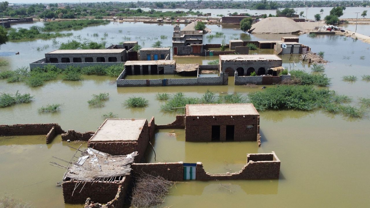 Flooding in Pakistan last August