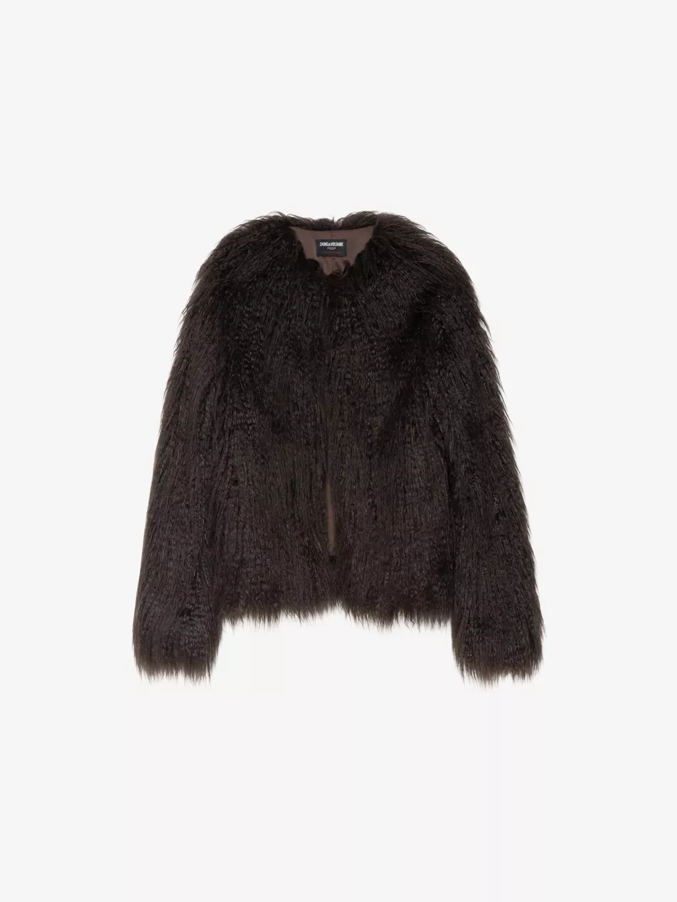 Freddie Single-Breasted Faux-Fur Coat