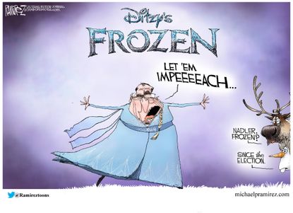 Political Cartoon U.S. Nadler Disney Frozen Let Em Impeach